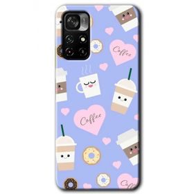 Poco M4 Pro 5G Coffee Cake Baskılı Uyumlu Silikon Kılıf