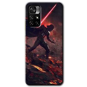 Poco M4 Pro 5G Darh Vader Wars Baskılı Uyumlu Silikon Kılıf