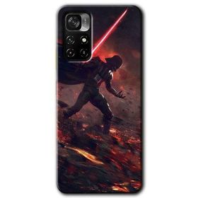 Poco M4 Pro 5G Darh Vader Wars Baskılı Uyumlu Silikon Kılıf