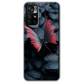 Poco M4 Pro 5G Dark Butterfly Baskılı Uyumlu Silikon Kılıf