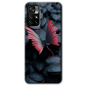 Poco M4 Pro 5G Dark Butterfly Baskılı Uyumlu Silikon Kılıf