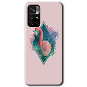 Poco M4 Pro 5G Flamingo Baskılı Uyumlu Silikon Kılıf