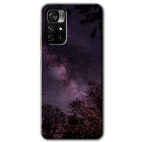 Poco M4 Pro 5G Gece Galaksi Baskılı Uyumlu Silikon Kılıf