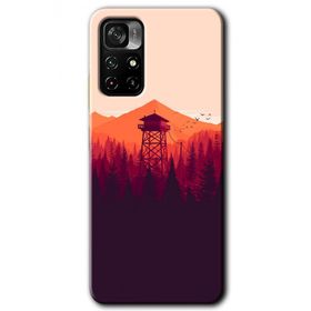Poco M4 Pro 5G Gözlem Kulesi Baskılı Uyumlu Silikon Kılıf