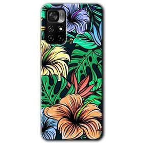Poco M4 Pro 5G Hibiscus Flowers Baskılı Uyumlu Silikon Kılıf