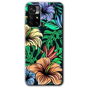 Poco M4 Pro 5G Hibiscus Flowers Baskılı Uyumlu Silikon Kılıf