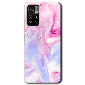 Poco M4 Pro 5G Kabarmış Leke Baskılı Uyumlu Silikon Kılıf