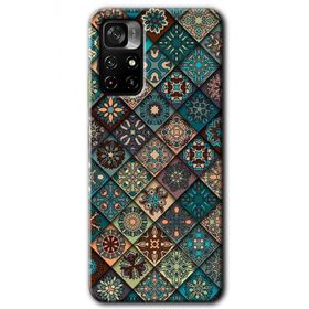 Poco M4 Pro 5G Mandala Desen Baskılı Uyumlu Silikon Kılıf