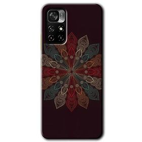 Poco M4 Pro 5G Mandala Flower Wal Baskılı Uyumlu Silikon Kılıf