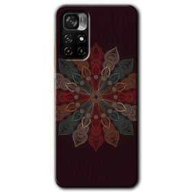Poco M4 Pro 5G Mandala Flower Wal Baskılı Uyumlu Silikon Kılıf