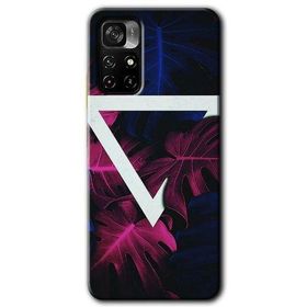 Poco M4 Pro 5G Mekanik Yaprak Baskılı Uyumlu Silikon Kılıf