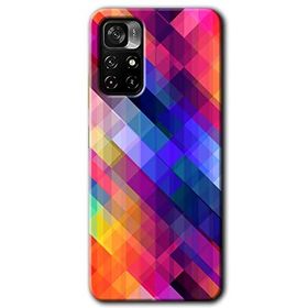 Poco M4 Pro 5G Multi Oblique Baskılı Uyumlu Silikon Kılıf