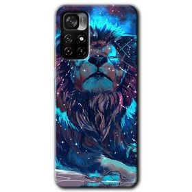 Poco M4 Pro 5G Neon Aslan Baskılı Uyumlu Silikon Kılıf