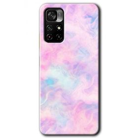 Poco M4 Pro 5G Pembe Duman Baskılı Uyumlu Silikon Kılıf