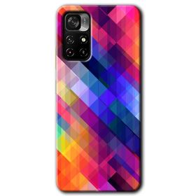 Poco M4 Pro 5G Polygon Graident 3 Baskılı Uyumlu Silikon Kılıf
