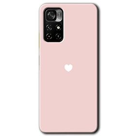 Poco M4 Pro 5G Sade Kalp Baskılı Uyumlu Silikon Kılıf