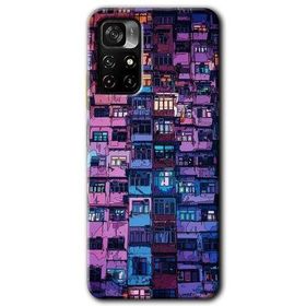 Poco M4 Pro 5G Şehir Görünümü Baskılı Uyumlu Silikon Kılıf