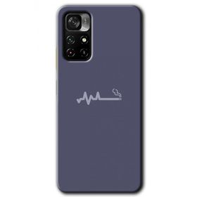 Poco M4 Pro 5G Sigara Zararlıdır Baskılı Uyumlu Silikon Kılıf