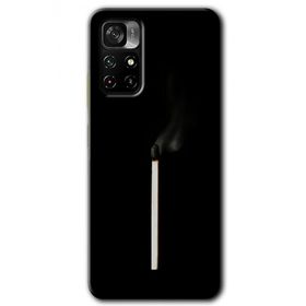 Poco M4 Pro 5G Sönmüş Kibrit Baskılı Uyumlu Silikon Kılıf