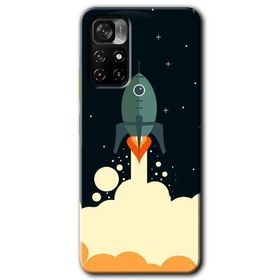 Poco M4 Pro 5G Space Smoke Baskılı Uyumlu Silikon Kılıf