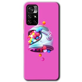 Poco M4 Pro 5G Uzay Başlığı Baskılı Uyumlu Silikon Kılıf