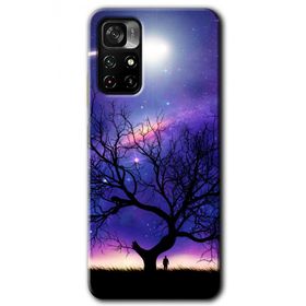 Poco M4 Pro 5G Uzay Silüet Baskılı Uyumlu Silikon Kılıf