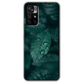 Poco M4 Pro 5G Yağmurlu Yaprak Baskılı Uyumlu Silikon Kılıf