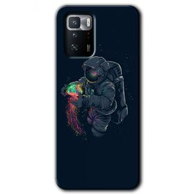 Poco X3 GT Astronot Kıyafeti Baskılı Uyumlu Silikon Kılıf