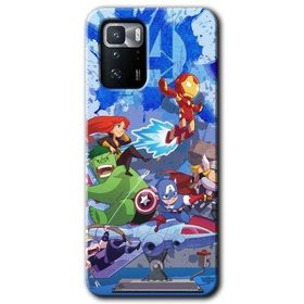 Poco X3 GT Avengers Cartoon Baskılı Uyumlu Silikon Kılıf