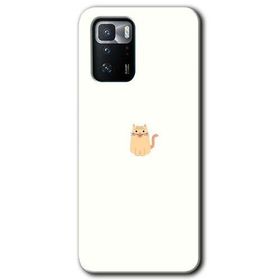 Poco X3 GT Cat Minimalism Baskılı Uyumlu Silikon Kılıf