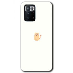 Poco X3 GT Cat Minimalism Baskılı Uyumlu Silikon Kılıf