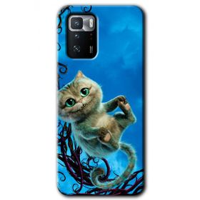 Poco X3 GT Çılgın Kedi Baskılı Uyumlu Silikon Kılıf