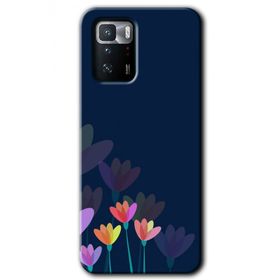 Poco X3 GT Çizim Çiçekleri Baskılı Uyumlu Silikon Kılıf