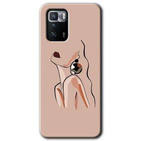 Poco X3 GT Çizim Silüet Baskılı Uyumlu Silikon Kılıf