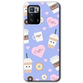 Poco X3 GT Coffee Cake Baskılı Uyumlu Silikon Kılıf