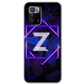 Poco X3 GT Dark Neon Yaprak Z Harfi Baskılı Uyumlu Silikon Kılıf