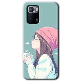 Poco X3 GT Happy Girl Baskılı Uyumlu Silikon Kılıf