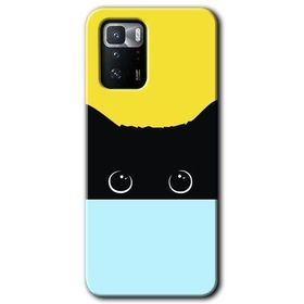 Poco X3 GT Kara Kedi Baskılı Uyumlu Silikon Kılıf