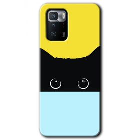 Poco X3 GT Kara Kedi Baskılı Uyumlu Silikon Kılıf