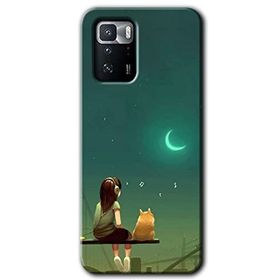 Poco X3 GT Kedili Kız Baskılı Uyumlu Silikon Kılıf