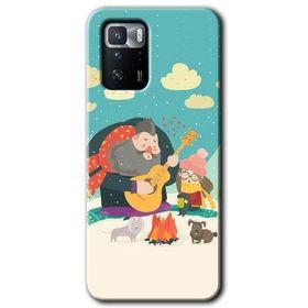 Poco X3 GT Kış Pikniği Baskılı Uyumlu Silikon Kılıf