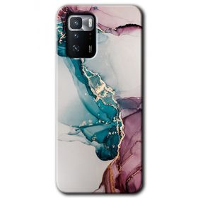 Poco X3 GT Liquid Mermer Baskılı Uyumlu Silikon Kılıf