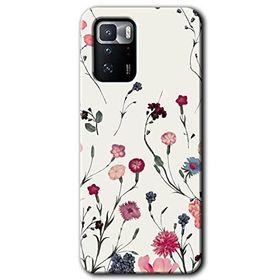 Poco X3 GT Mat Çiçek Baskılı Uyumlu Silikon Kılıf