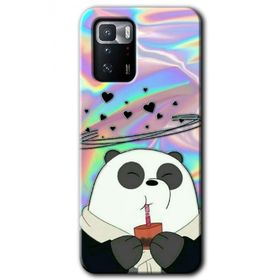 Poco X3 GT Milkshake Panda Baskılı Uyumlu Silikon Kılıf