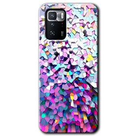 Poco X3 GT Mosaic Fragments Colorfull Baskılı Uyumlu Silikon Kılıf