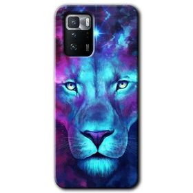 Poco X3 GT Neon Lion Baskılı Uyumlu Silikon Kılıf