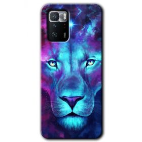 Poco X3 GT Neon Lion Baskılı Uyumlu Silikon Kılıf