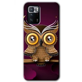 Poco X3 GT Owl Bird Branch Baskılı Uyumlu Silikon Kılıf
