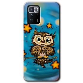 Poco X3 GT Owl Bird Stars Baskılı Uyumlu Silikon Kılıf