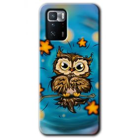 Poco X3 GT Owl Bird Stars Baskılı Uyumlu Silikon Kılıf